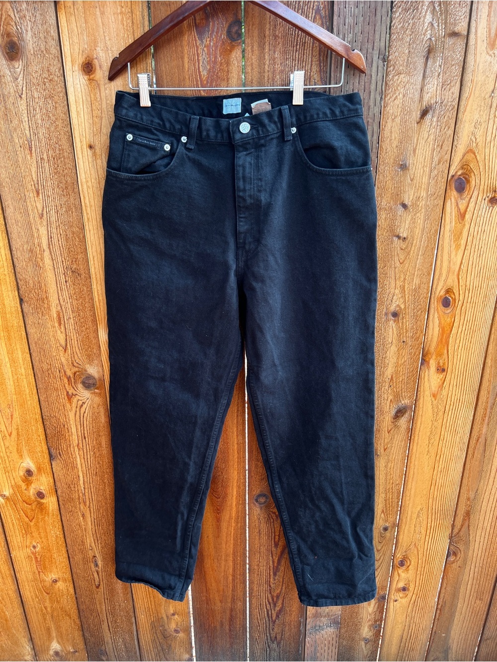 Calvin Klein Jeans Black Relaxed Fit Men’s Jeans